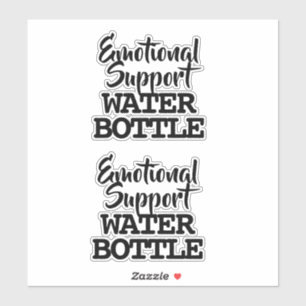 Sticker pour bouteille d'eau de support émotionne