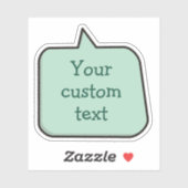 Sticker pour bulle vocale couleur (Feuille)