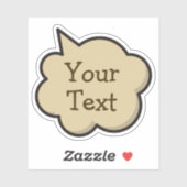 Sticker pour bulle vocale couleur (Feuille)