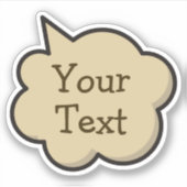 Sticker pour bulle vocale couleur (Devant)