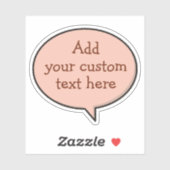 Sticker pour bulle vocale couleur (Feuille)