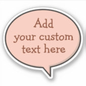 Sticker pour bulle vocale couleur (Devant)