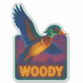 Sticker pour canard en bois de Neon (Devant)