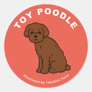 Sticker pour caniche à jouets