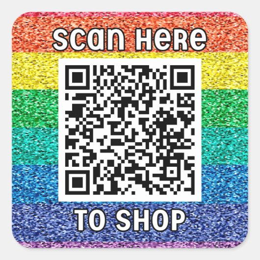 Sticker pour Carré classique à balayage QR code ra (Devant)