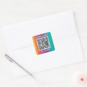 Sticker pour Carré classique de code QR (Enveloppe)
