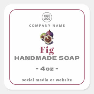 Sticker pour Carré de savon artisanal Fig