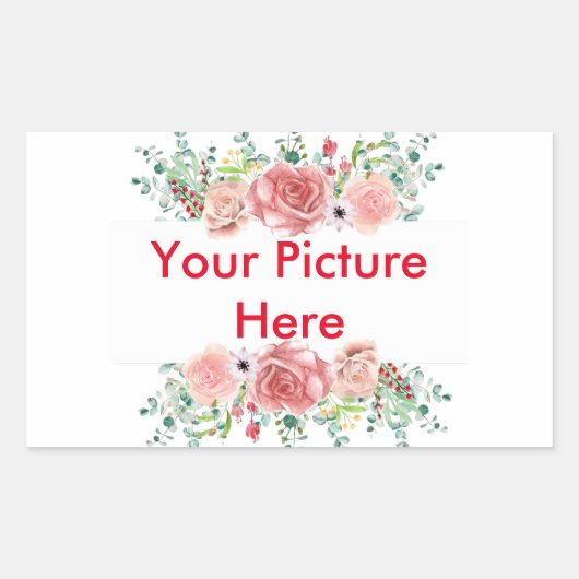 Sticker pour Carré d'images personnalisé (Devant)