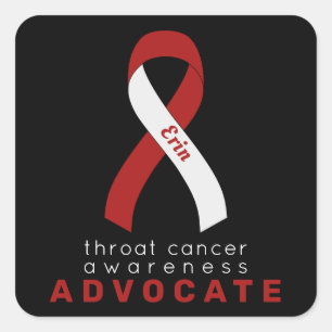 Sticker pour Carré noir de Throat Cancer Advocate