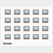 Sticker pour Carré rétro TV (Feuille)