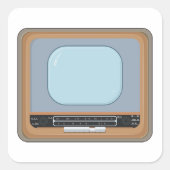 Sticker pour Carré rétro TV (Devant)