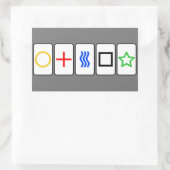 Sticker pour cartes Zener - Gris (Sac)