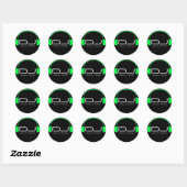 Sticker pour casque DJ (Feuille)