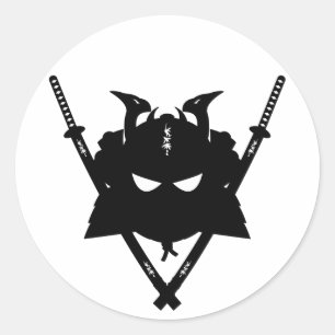 Sticker pour casque et épées Samurai