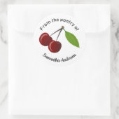 Sticker pour cerises personnalisé (Sac)