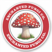 Sticker pour champignons enchantés Red Amanita Mus (Devant)