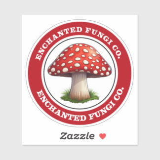 Sticker pour champignons enchantés Red Amanita Mus