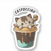 Sticker pour chat CATPUCCINO (Devant)