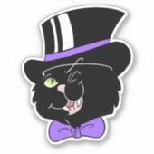 Sticker pour chat de chapeau supérieur (Devant)