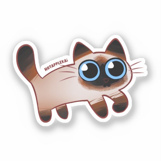 sticker pour chat de Siamese (Recto)