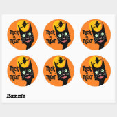 Sticker pour chat Halloween (Feuille)