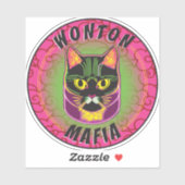 Sticker pour chat mafia Wonton (Feuille)