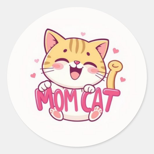 Sticker pour chat maman (Devant)