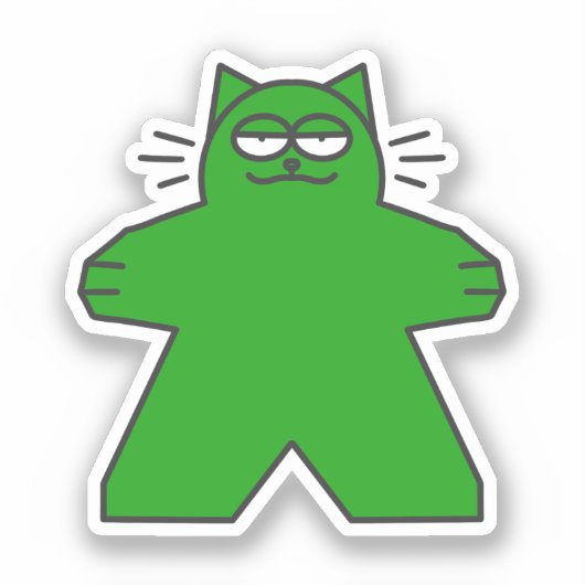 Sticker pour chat Meeple (Recto)