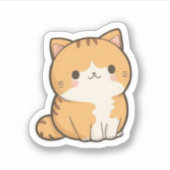 Sticker pour chat mignon (Devant)