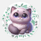 sticker pour chat mignon (Devant)