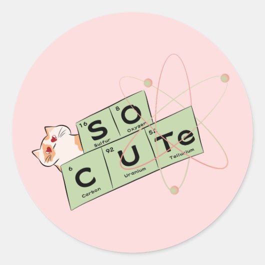 Sticker pour chat mignon (Devant)