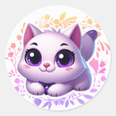 sticker pour chat mignon (Devant)