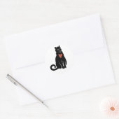 Sticker pour chat noir (Enveloppe)