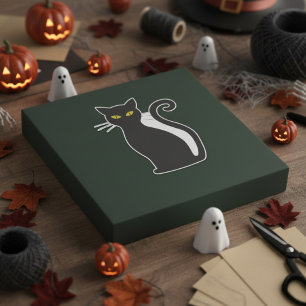 Sticker pour chat noir