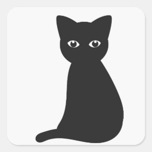 Sticker pour chat noir