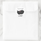 Sticker pour chat noir Loaf Rire en direct (Sac)