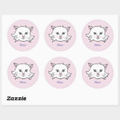 Sticker pour chat personnalisé (Feuille)