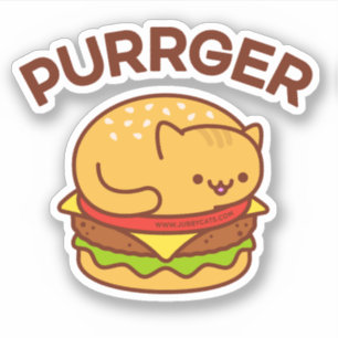 Sticker pour chat PURRGER - Burger pour chat