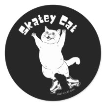 Sticker pour chat Skatey