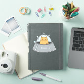 Sticker pour chat vaisseau spatial (Couverture iPad)