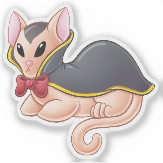 Sticker pour chat Vampire (Devant)