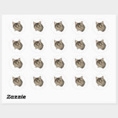 Sticker pour chaton mignon Pip (Feuille)