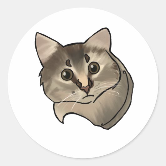 Sticker pour chaton mignon Pip (Devant)