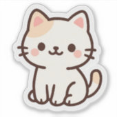 Sticker pour chats Cute Kawaii (Devant)