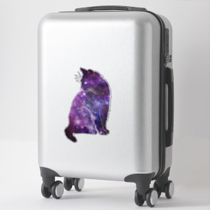 Sticker pour chats d'espace violet