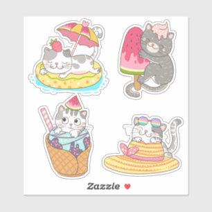 Sticker pour chats mignons