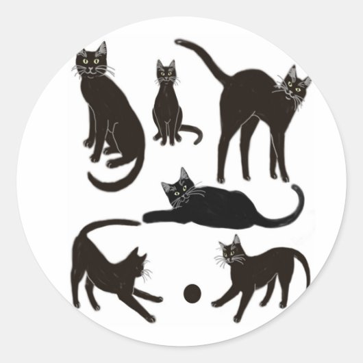 Sticker pour chats noirs (Devant)