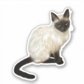 Sticker pour chats siamois (Devant)