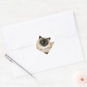 Sticker pour chats siamois personnalisable (Enveloppe)