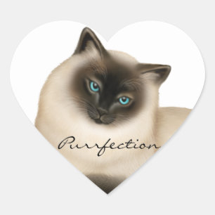 Sticker pour chats siamois personnalisable